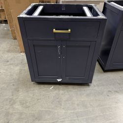 29” Bathroom Vanity In Blue Cabinet Only