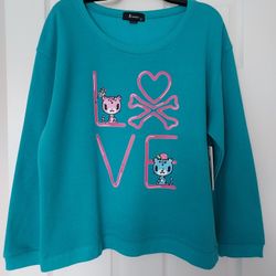 Tokidoki Neon Love Sweatshirt - New With Tags 
