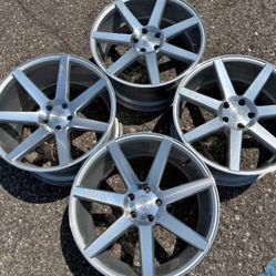 20” LIKE NEW STAGGERED DODGE CHARGER CHALLENGER 5X115 SET WE FINANCE NICHE RIMS WHEELS  