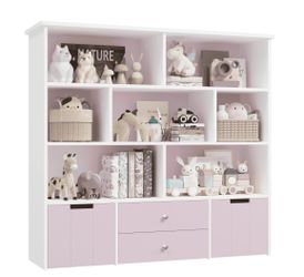 Kids Bookcase Toy Storage Organizer