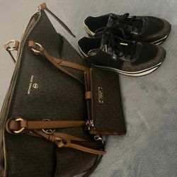 Michael Kors Purse, Wallet & Shoes Set