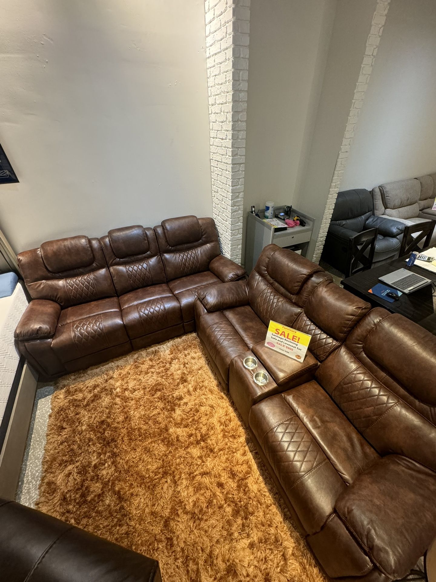 Gorgeous Brown Santiago Sofa And Loveseat Set!$1199!*SAME DAY DELIVERY*NO CREDIT NEEDED*EASY FINANCING*HUGE SALE*