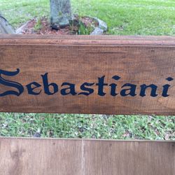 Sleigh Looking wine display rack