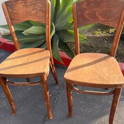 Two Wooden Chairs 