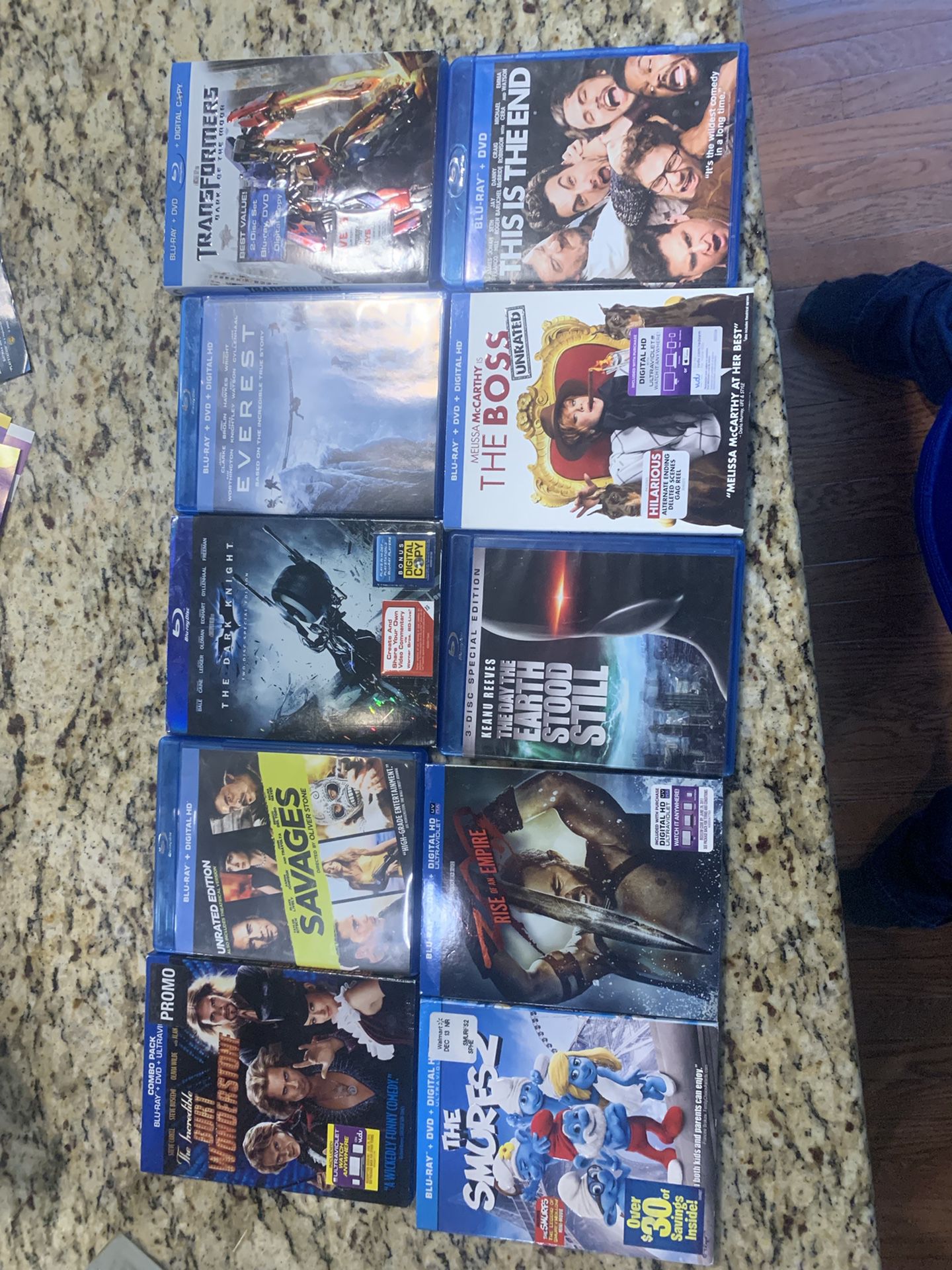 10 blue rays for $15