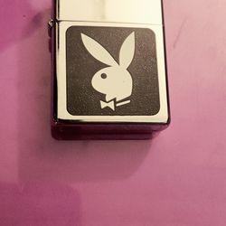 Zippo Bradford Playboy Bunny Silver Lighter 05 Mint Working 