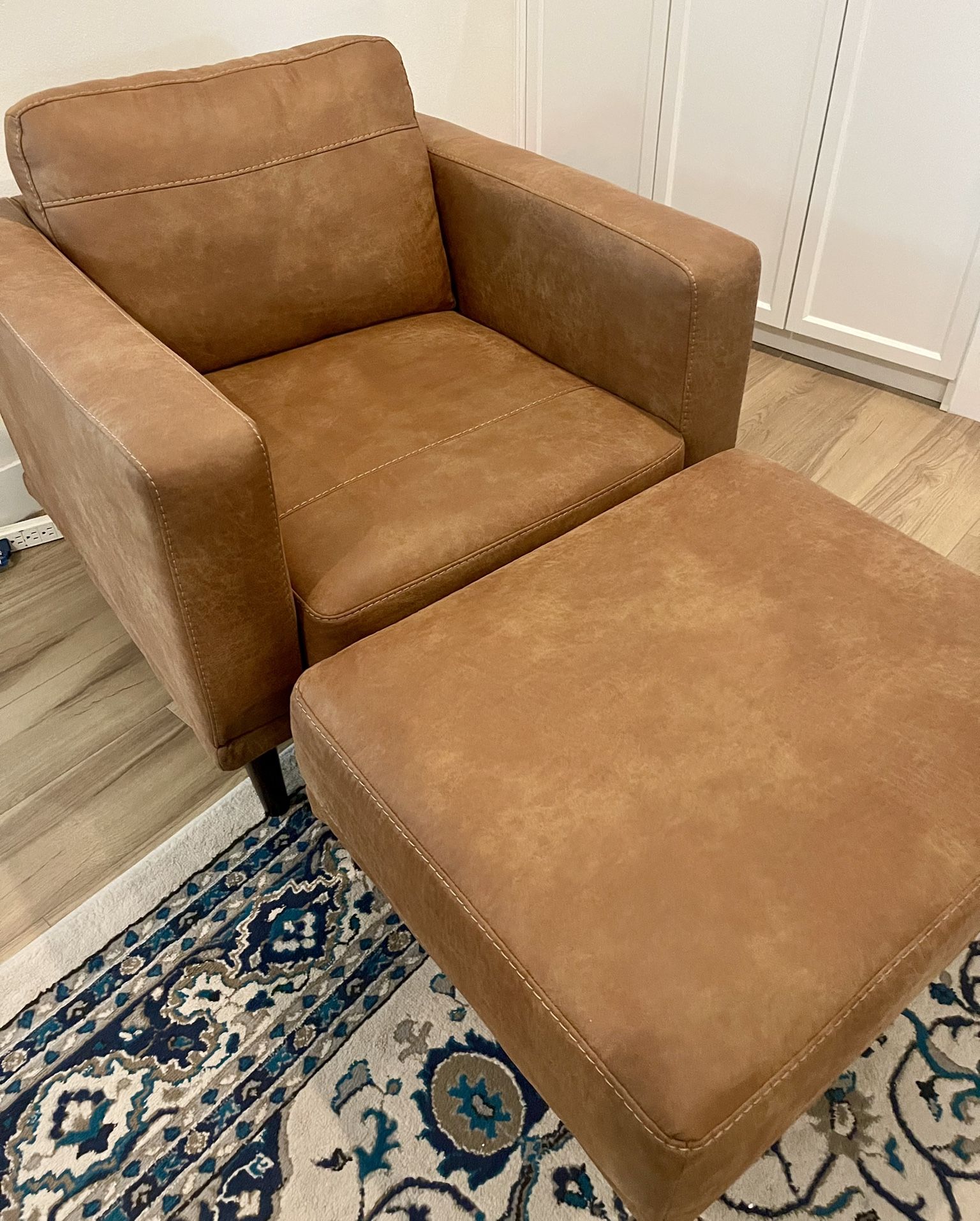 Mod Armchair and Ottoman Set