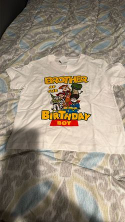 New Brother Of The Birthday Boy Kids T-shirt