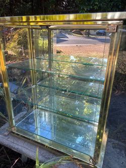 Brass Collectibles Cabinet