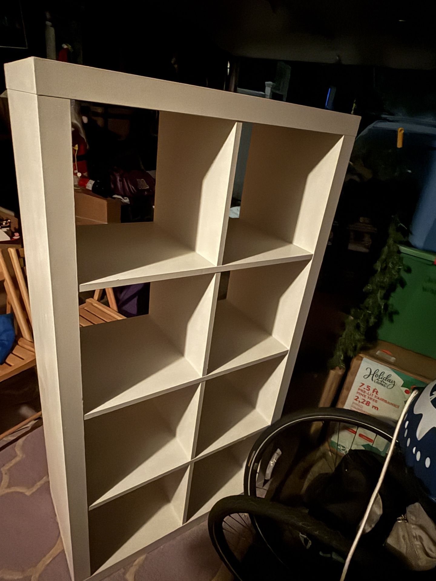 Solid Wood White Cube Bookcase Storage- Not IKEA, Solid Wood