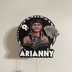 Peso Pluma Cardstock Cake Topper