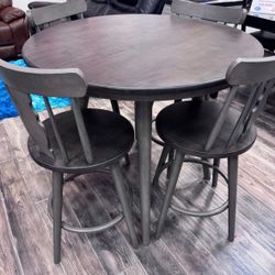 End of summer clearance sale. Sorrento gray solid wood dining set only $499. Easy finance option. Same day delivery.