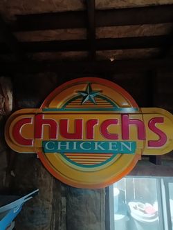 1990's Church's Chicken Sign Molded