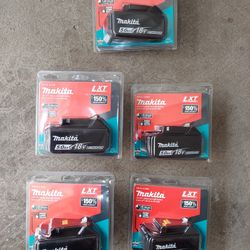New Makita Battery 5.0Ah 18V 