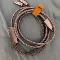 KIBU Split Dual 8K Gaming Cable — Silver
