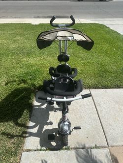 Baby Trike 4-in-1 Toddler Tricycle Stroller with Canopy