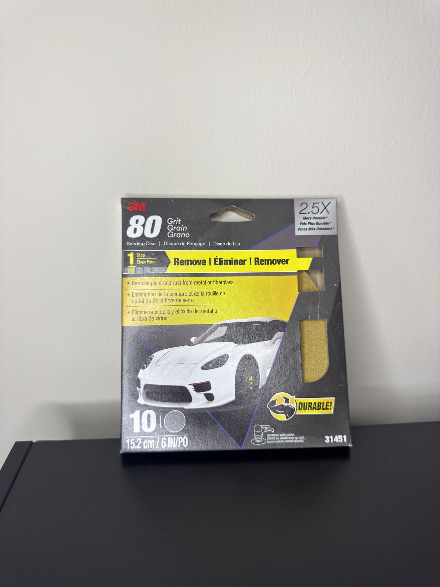 3M™ Sanding Disc, 6 Inch in, 80 Grit