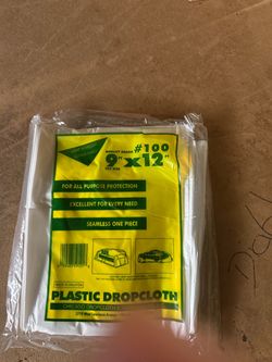 Cases of 9x12 Palstic Dropcloth