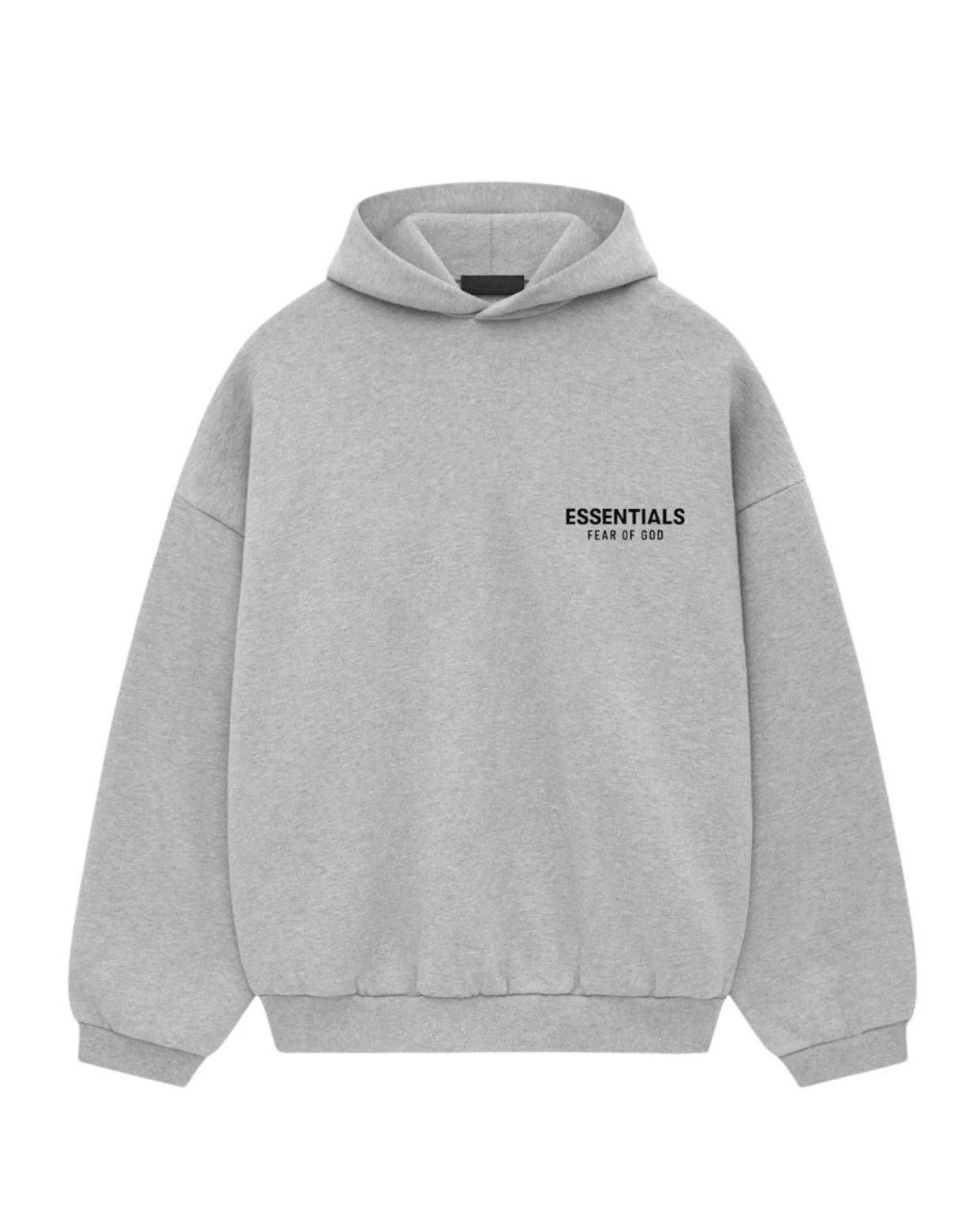 Fear Of God Essentials Fleece Hoodie Heather Grey