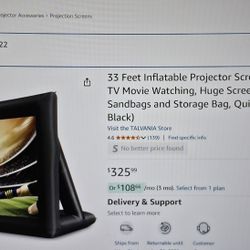 33 Ft Inflatable Outfoor Projection Screen