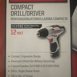 Compact Drill/driver- 12 V
