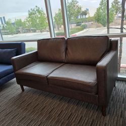 Faux Leather Loveseat Sofa ($70 firm)