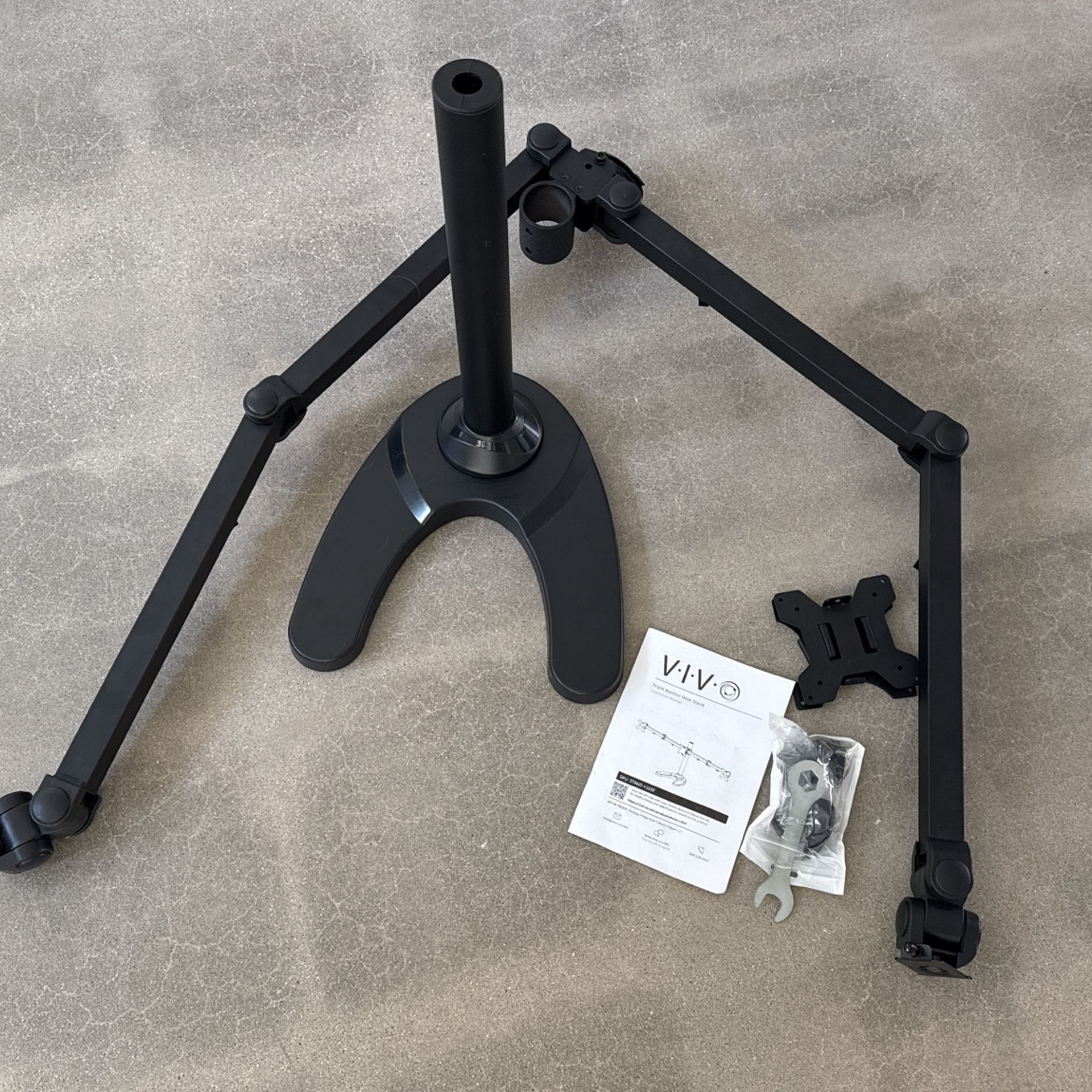 VIVO Triple LED LCD Computer Monitor Stand