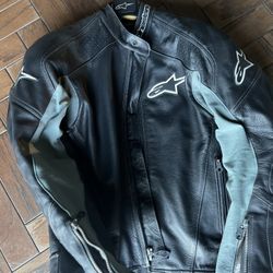 Alpinestars Leather Riding Jacket Size 42. OBO