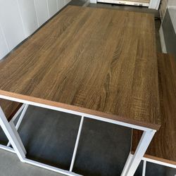 Farmhouse Table and 2 Benches 
