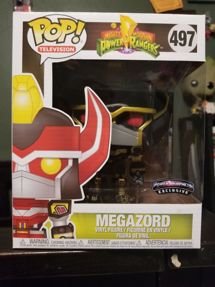 black and gold megazord funko pop power morphicon exclusive