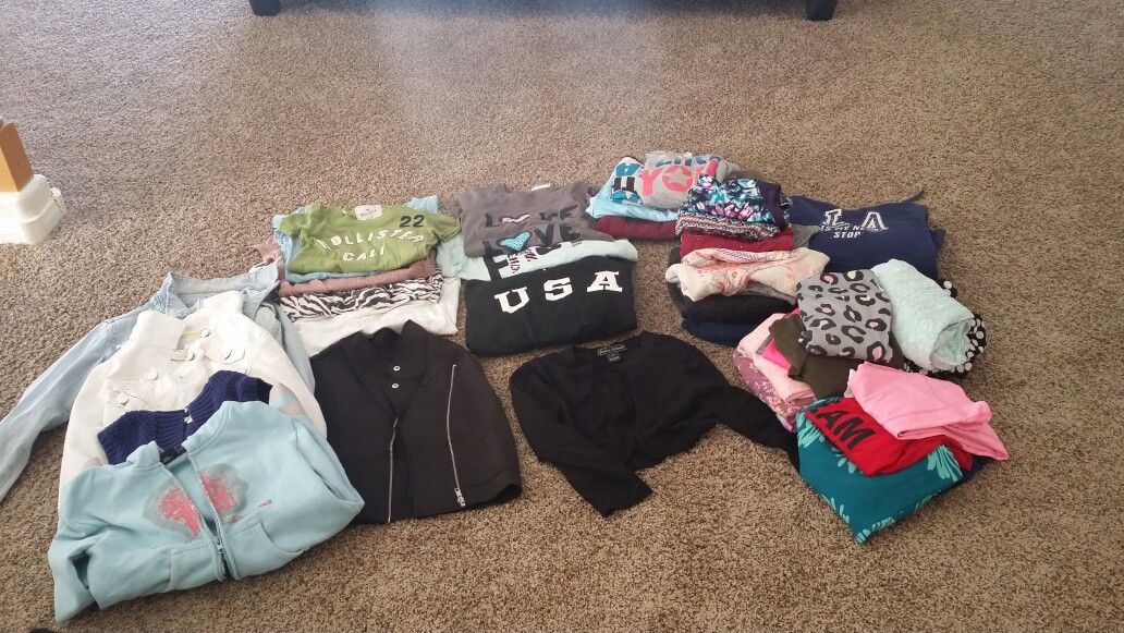 Girls clothing. Justice! Kohl's, JC Penney's, dance wear, Jackets' Hoodies and more!!! This is just a few. I have a bag full for you...