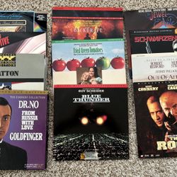Collection of LaserDiscs of Hit Movies