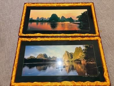 China Guilin River Landscape Photography by Chen Yajiang (2-piece set)17×9’’