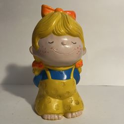 Rare Vintage 1973 Vinyl Russ Berrie Penny Bank 