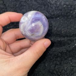 Chevron Amethyst Sphere