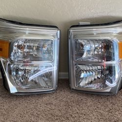 Factory OEM 2011-2016 Ford F-250 F-350 F-450 SD Super Duty Headlight Headlights 