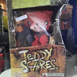 Teddy Scares Edwin Morose 12" Plush Stuffed Animal With Damaged Box