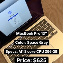 MacBook Pro 13” Late 2020 Series 
