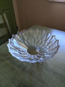 Crystal Glass Serving Bowl