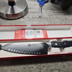 Brand New Never Used Zwilling Pro Santoku Knife And Misen Chef Knife 8"