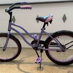 Kids Huffy Cruiser Bike – Lavender – 20″ – Cozy & Comfy Coaster Brakes