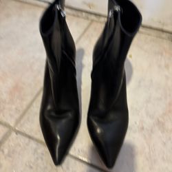 Roberto Cavalli dress heels classic shoes pointed toe Ankle Boot leather bootie