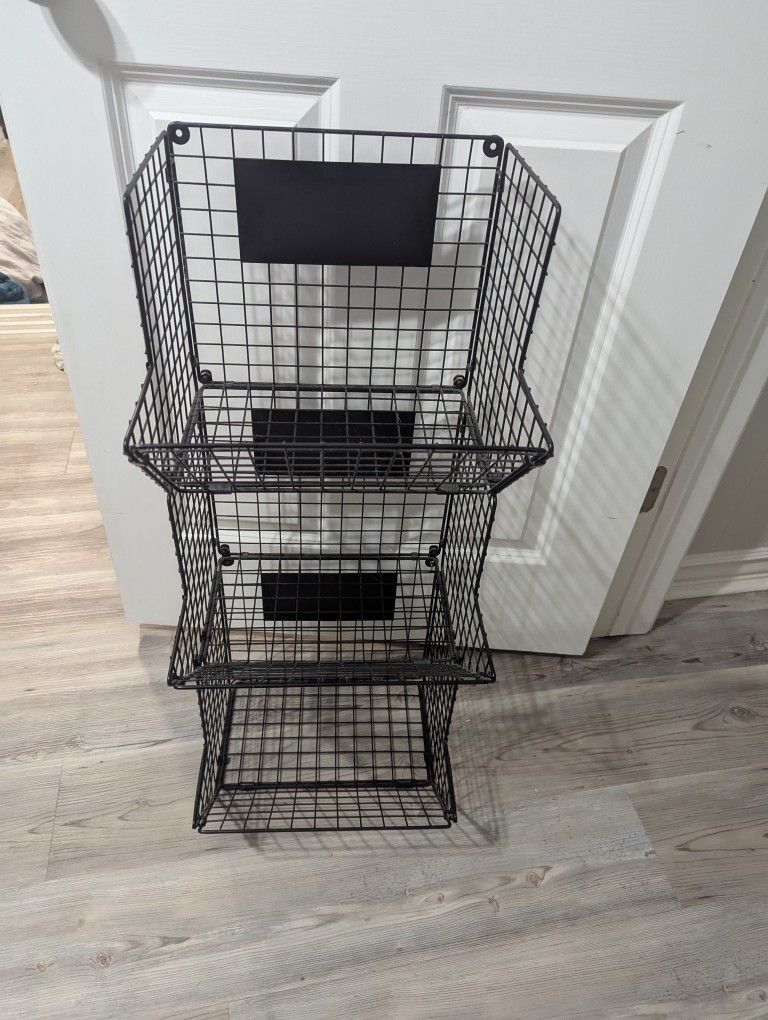 Wire Pantry Produce Basket 3 Tier