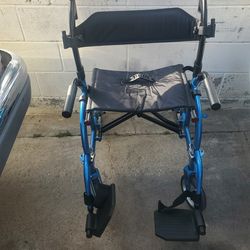 Walker rollator sit and stand walker