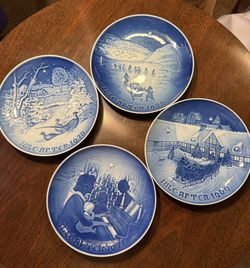 Copenhagen Porcelain B and G  Christmas Plates 1(contact info removed)- Made In Greenland