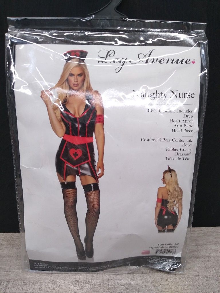 Naughty Nurse Costume, Leg Avenue Nurse Costume, Halloween Costume, Size Small Petite - NEW