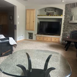 Ivory Glass Table 
