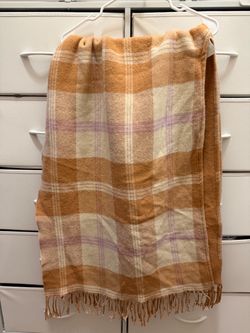 J. CREW Reversible Plaid Acrylic Wool Blend Wrap Poncho Jacket XS-S