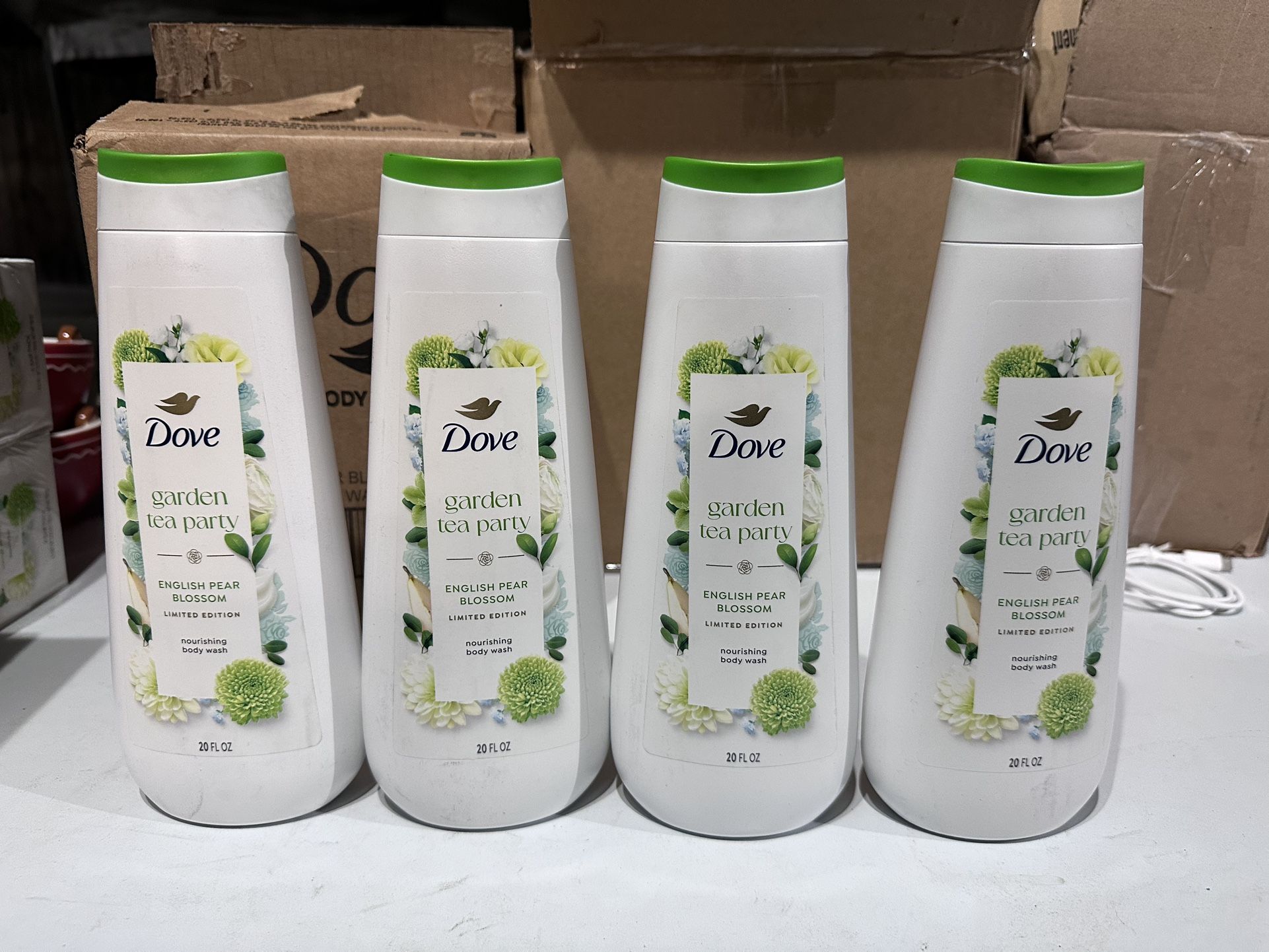 Dove Beauty Garden Tea Party Body Wash - English Pear Blossom - Limited Edition