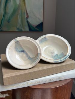 Set Of 2 Small Handcrafted Bowls ( firm on price )